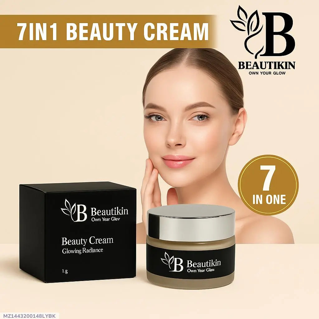 Beautikin 7 in 1 Beauty Cream for Glowing Skin – Fairness, Brightening, Anti-Aging & Spots Removal